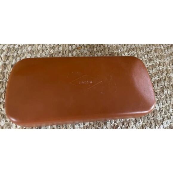 Fossil cognac EYEGLASS case - Picture 1 of 5